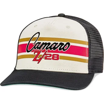 Gorra trucker blanca y negra snapback Camaro Z28 Sinclair de American Needle