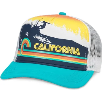 Keps trucker blå snapback California Riptide Valin från American Needle