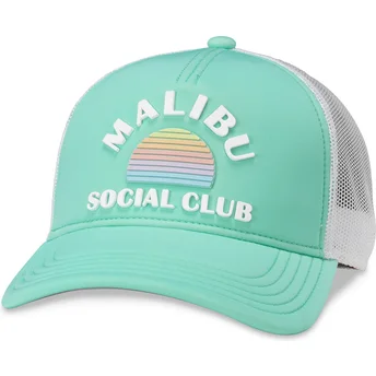 Grön och vit truckerkeps snapback Malibu Social Club Riptide Valin från American Needle