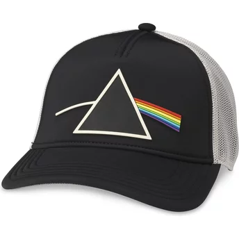 American Needle Pink Floyd Riptide Valin Black and White Snapback Trucker Hat