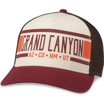 Cappello trucker beige e marrone snapback Grand Canyon National Park Sinclair di American Needle