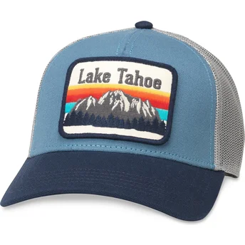Cappellino trucker blu snapback Lake Tahoe Valin di...