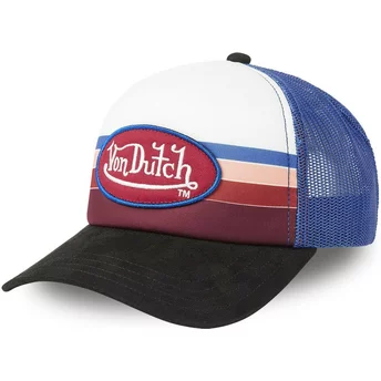 Von Dutch BAN BLU Blue, Red and Black Trucker Hat