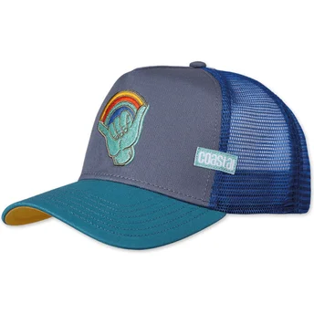 Gorra trucker gris y azul LGBTQ Shakka HFT de Coastal