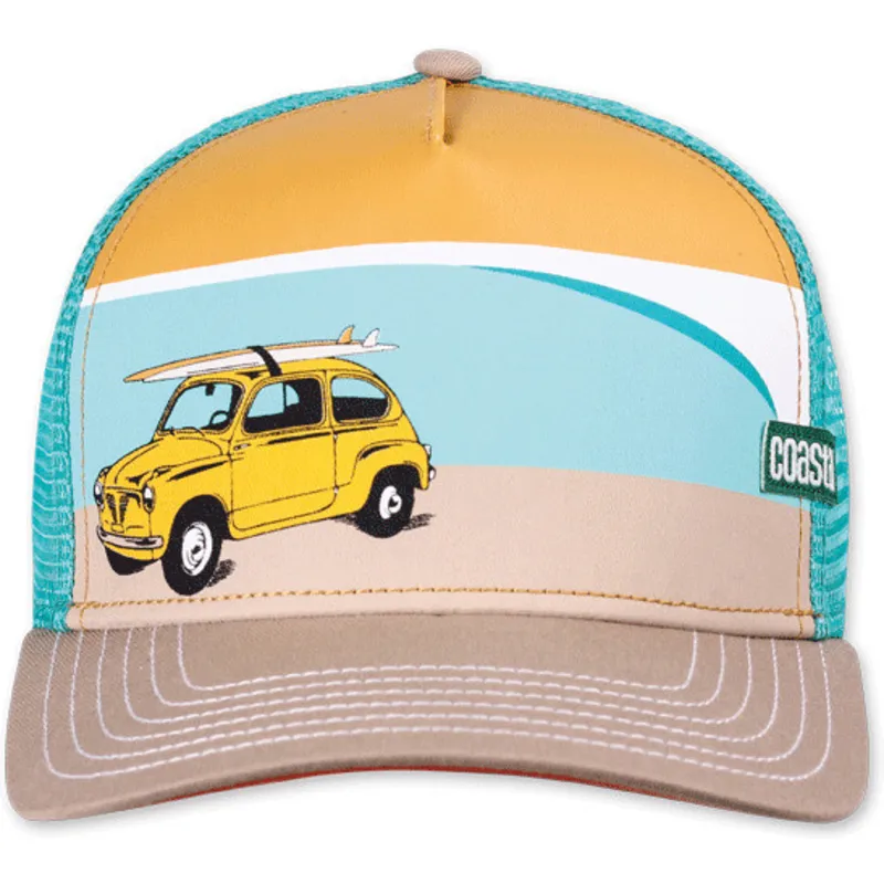 czapka-trucker-bezowa-pomaranczowa-i-niebieska-surfy-car-hft-od-coastal