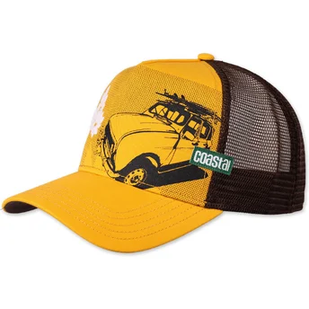 Czapka trucker żółta New B HFT od Coastal