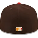 plaska-czapka-brazowo-czerwona-dopasowana-59fifty-the-elements-fire-pin-los-angeles-dodgers-mlb-new-era