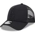 new-era-black-logo-9forty-a-frame-all-day-trucker-los-angeles-dodgers-mlb-black-trucker-hat