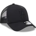 new-era-black-logo-9forty-a-frame-all-day-trucker-los-angeles-dodgers-mlb-black-trucker-hat