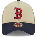 casquette-trucker-beige-et-bleue-marine-9forty-a-frame-all-day-trucker-boston-red-sox-mlb-new-era