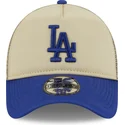 mutzen-gebogen-beige-snapback-9forty-a-frame-all-day-der-los-angeles-dodgers-mlb-von-new-era