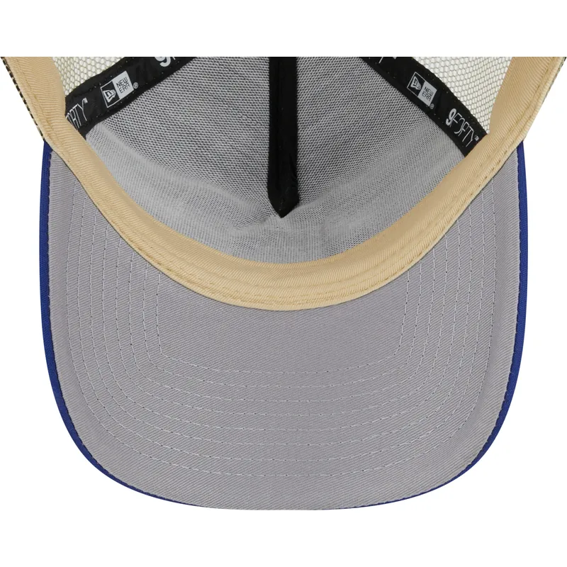 mutzen-gebogen-beige-snapback-9forty-a-frame-all-day-der-los-angeles-dodgers-mlb-von-new-era