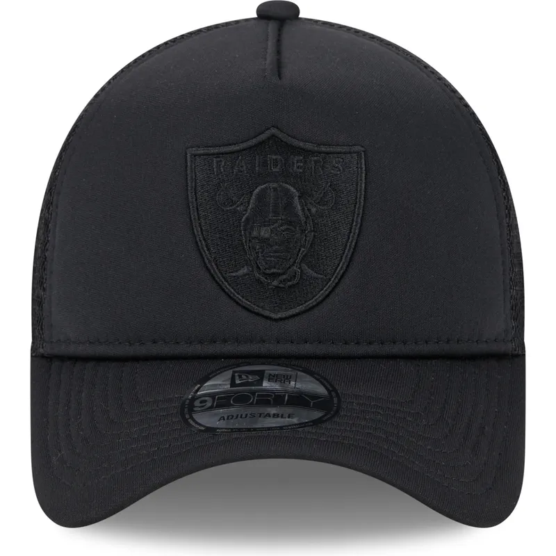 mutzen-gebogen-schwarz-snapback-9forty-a-frame-all-day-der-las-vegas-raiders-nfl-von-new-era