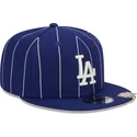 czapka-z-plaskim-daszkiem-niebieska-snapback-9fifty-pinstripe-visor-clip-los-angeles-dodgers-mlb-new-era