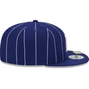blaue-flache-snapback-kappe-9fifty-pinstripe-visor-clip-der-los-angeles-dodgers-mlb-von-new-era