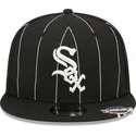 mutzen-flach-schwarz-snapback-9fifty-pinstripe-visor-clip-der-chicago-white-sox-mlb-von-new-era