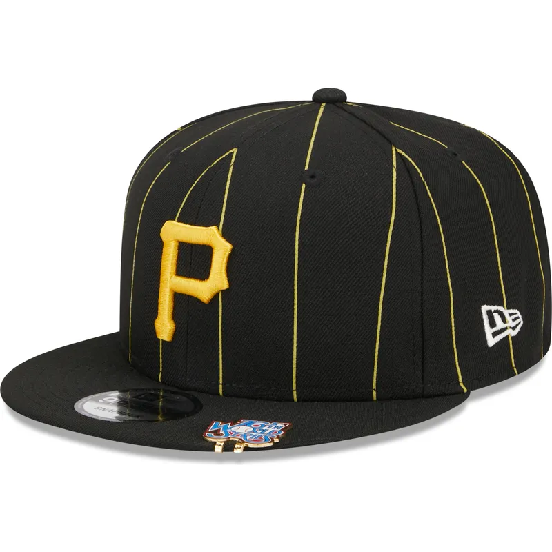 czarna-plaska-czapka-snapback-9fifty-pinstripe-visor-clip-pittsburgh-pirates-mlb-new-era