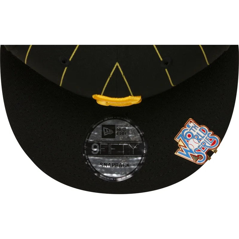 svart-platt-snapback-keps-9fifty-pinstripe-visor-clip-fran-pittsburgh-pirates-mlb-av-new-era