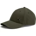 puma-curved-brim-metal-cat-dark-green-adjustable-cap