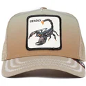 cappellino-trucker-beige-scorpione-deadly-get-over-here-the-farm-di-goorin-bros
