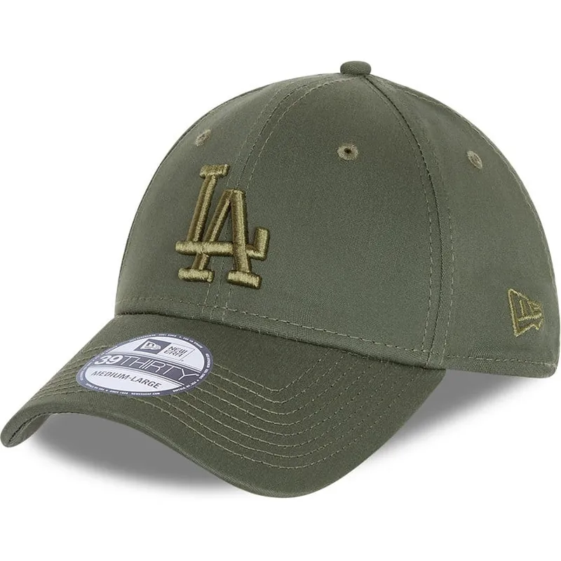 mutzen-gebogen-grun-angepasst-39thirty-league-essential-der-los-angeles-dodgers-mlb-von-new-era