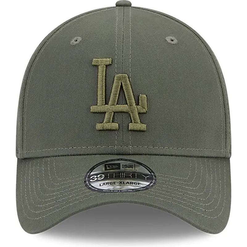 mutzen-gebogen-grun-angepasst-39thirty-league-essential-der-los-angeles-dodgers-mlb-von-new-era