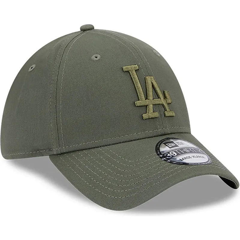 mutzen-gebogen-grun-angepasst-39thirty-league-essential-der-los-angeles-dodgers-mlb-von-new-era