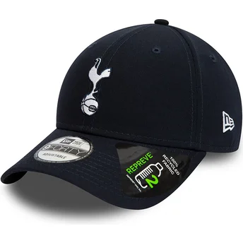 Cappellino visiera curva blu marino regolabile 9FORTY Repreve di Tottenham Hotspur Football Club Premier League di New Era