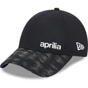 cappellino-curvo-nero-regolabile-9forty-visiera-riflettente-di-aprilia-piaggio-di-new-era