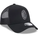 casquette-trucker-noire-a-frame-core-ac-milan-serie-a-new-era