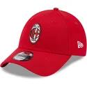 gorra-curva-roja-ajustable-9forty-core-de-ac-milan-serie-a-de-new-era