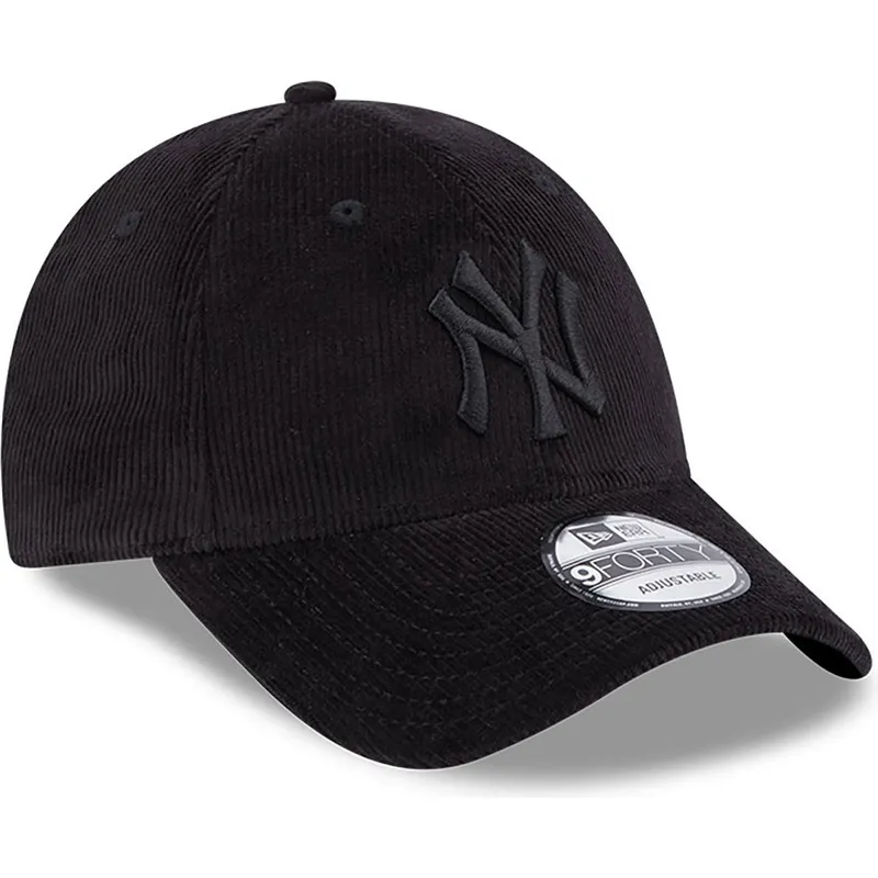 mutzen-gebogen-schwarz-verstellbares-band-9forty-cord-der-new-york-yankees-mlb-von-new-era mutzen-gebogen-schwarz-verstellbares-band-9forty-cord-der-new-york-yankees-mlb-von-new-era