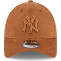 new-era-curved-brim-brown-logo-9forty-cord-new-york-yankees-mlb-brown-adjustable-cap