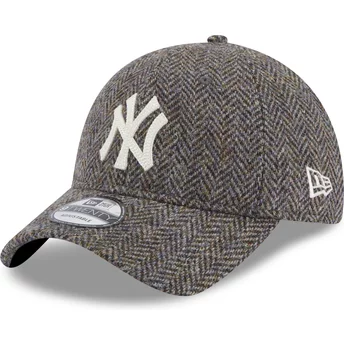 Casquette courbée grise foncé ajustable 9TWENTY Tweed Pack New York Yankees MLB New Era