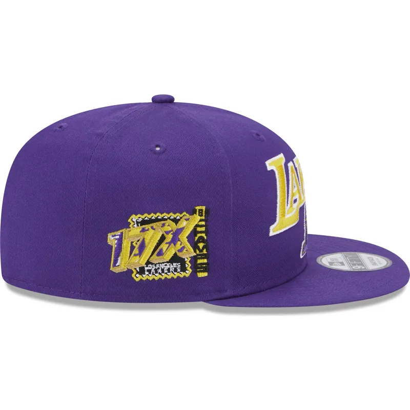 violette-flache-9fifty-patch-snapback-cap-der-los-angeles-lakers-nba-von-new-era