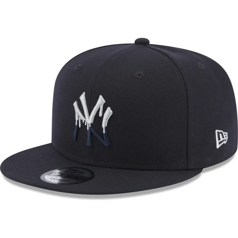 mutzen-flach-marineblau-snapback-9fifty-team-drip-der-new-york-yankees-mlb-von-new-era