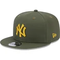 mutzen-flach-grun-snapback-9fifty-side-patch-der-new-york-yankees-mlb-von-new-era