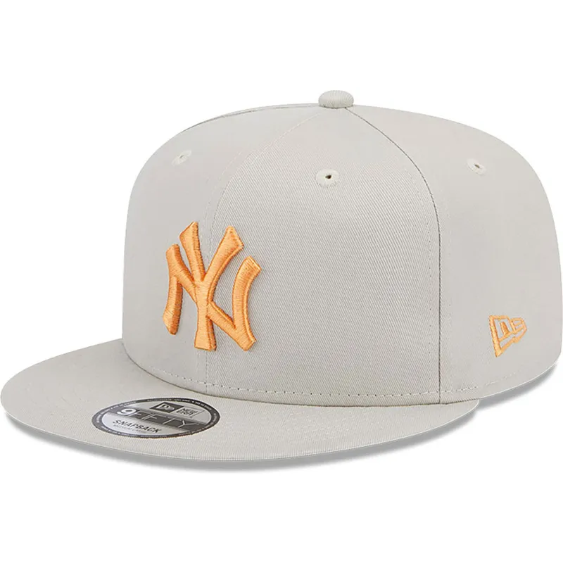 mutzen-flach-beige-snapback-9fifty-side-patch-der-new-york-yankees-mlb-von-new-era