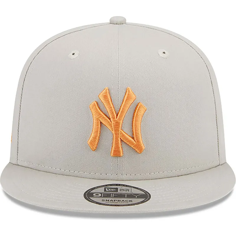 mutzen-flach-beige-snapback-9fifty-side-patch-der-new-york-yankees-mlb-von-new-era