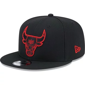 New Era Flat Brim 9FIFTY Repreve Chicago Bulls NBA Black Snapback Cap