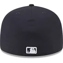mutzen-flach-marineblau-angepasst-59fifty-team-outline-der-new-york-yankees-mlb-von-new-era