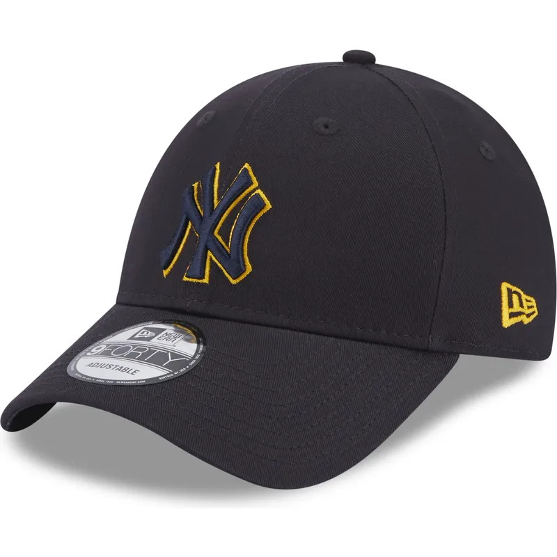 mutzen-gebogen-marineblau-verstellbares-band-9forty-team-outline-der-new-york-yankees-mlb-von-new-era mutzen-gebogen-marineblau-verstellbares-band-9forty-team-outline-der-new-york-yankees-mlb-von-new-era
