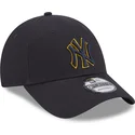 marineblaue-verstellbare-9forty-kappe-team-outline-der-new-york-yankees-mlb-von-new-era