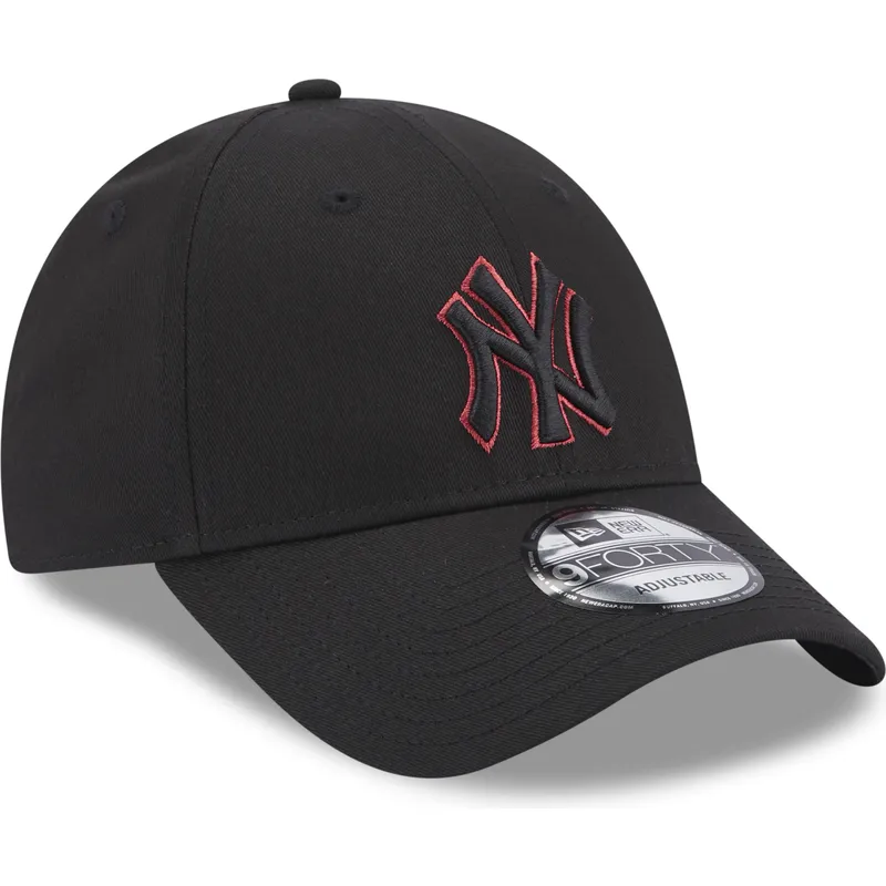 mutzen-gebogen-schwarz-verstellbares-band-9forty-team-outline-der-new-york-yankees-mlb-von-new-era