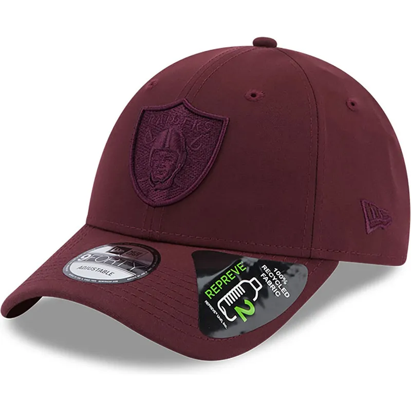 mutzen-gebogen-rot-verstellbares-band-granate-granate-9forty-repreve-der-las-vegas-raiders-nfl-von-new-era mutzen-gebogen-rot-verstellbares-band-granate-granate-9forty-repreve-der-las-vegas-raiders-nfl-von-new-era