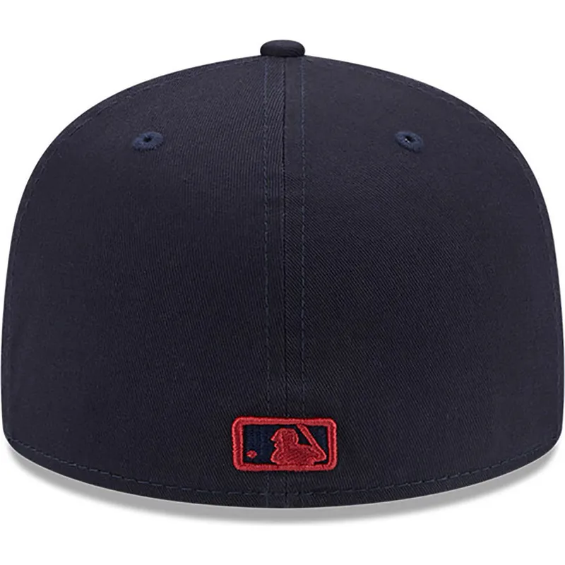mutzen-flach-marineblau-angepasst-59fifty-league-essential-der-new-york-yankees-mlb-von-new-era