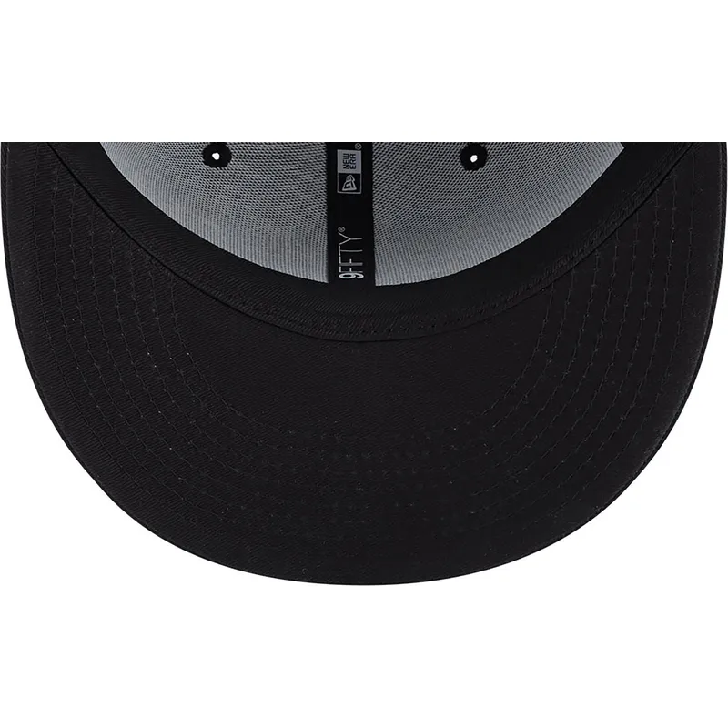 mutzen-flach-schwarz-snapback-marron-9fifty-league-essential-der-new-york-yankees-mlb-von-new-era