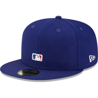 blaue-angepasste-59fifty-reverse-logo-los-angeles-dodgers-mlb-kappe-von-new-era