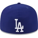 mutzen-flach-blau-angepasst-59fifty-reverse-der-los-angeles-dodgers-mlb-von-new-era