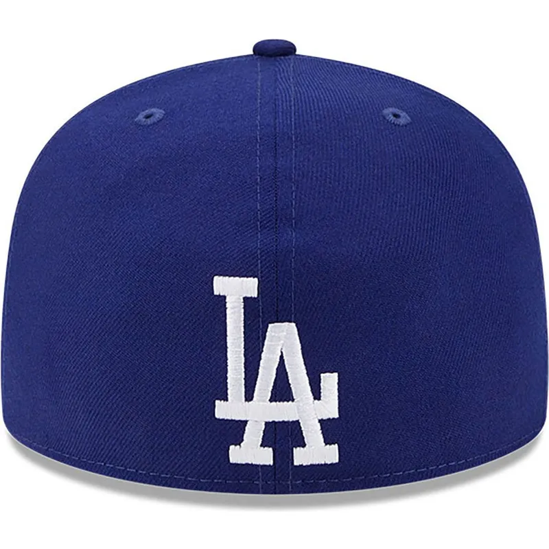 mutzen-flach-blau-angepasst-59fifty-reverse-der-los-angeles-dodgers-mlb-von-new-era
